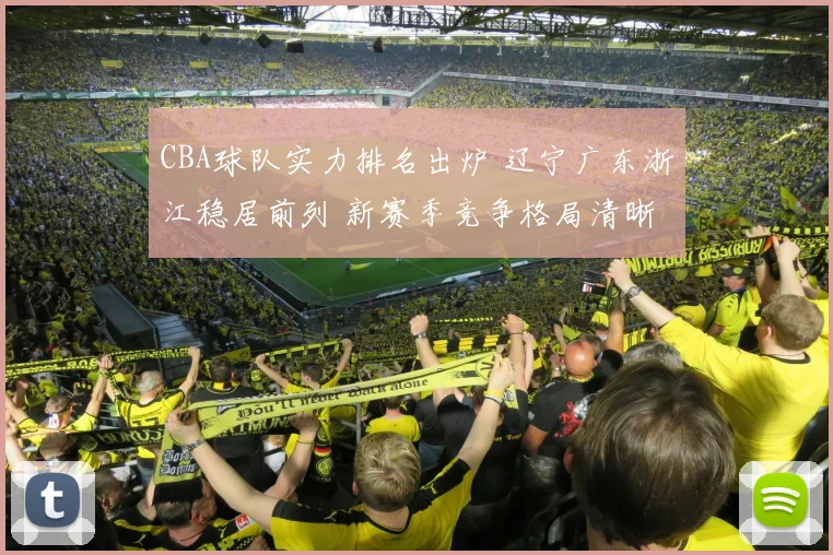 CBA球队实力排名出炉 辽宁广东浙江稳居前列 新赛季竞争格局清晰